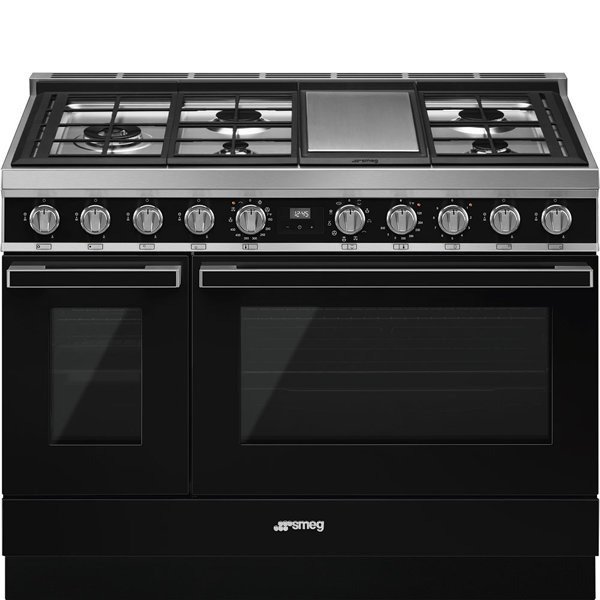 SMEG Portofino 48" 5.9 cu ft. Freestanding Dual Fuel Range Wayfair
